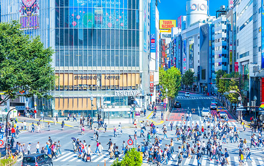 流行をいち早く楽しめる大人気エリアSHIBUYA