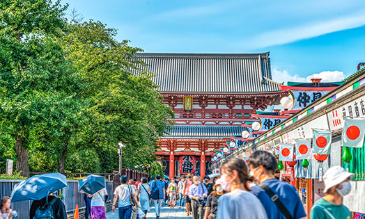 An area full of downtown atmosphere that knows the present and the past of Tokyo